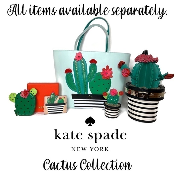 Kate Spade New Horizons Little Len Tote Bag Cactus Flower Design - Picture 15 of 15
